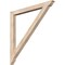 Ekena Millwork Traditional Traditional Smooth Bracket, Douglas Fir, 3 1/2"W x 46"D x 46"H BKT04X46X46TRA01SDF - alternate 1